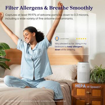 Air purifie filter allergens and breathe smoothly 